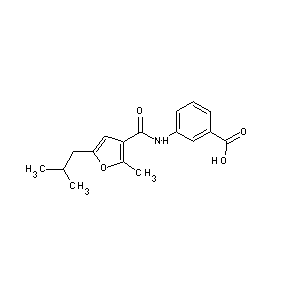HTS00039 3-{[2-methyl-5-(2-methylpropyl)-3-furyl]carbonylamino}benzoic acid