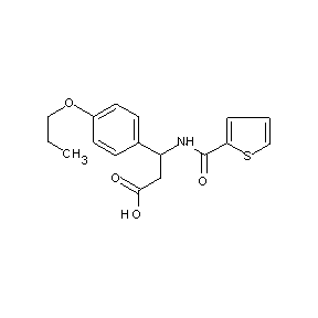 HTS00048 3-(4-propoxyphenyl)-3-(2-thienylcarbonylamino)propanoic acid
