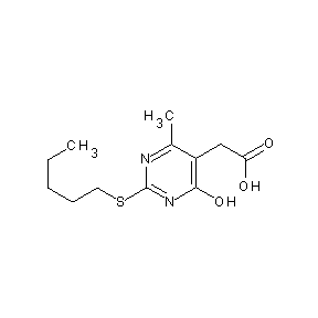 HTS00049 2-(4-hydroxy-6-methyl-2-pentylthiopyrimidin-5-yl)acetic acid