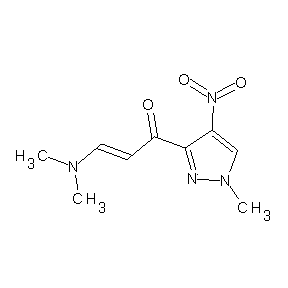 SBB022081 (2Z)-3-(dimethylamino)-1-(1-methyl-4-nitropyrazol-3-yl)prop-2-en-1-one
