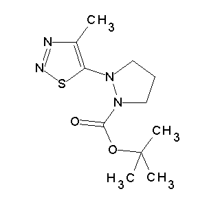 SBB055843 tert-butyl 2-(4-methyl-1,2,3-thiadiazol-5-yl)pyrazolidinecarboxylate