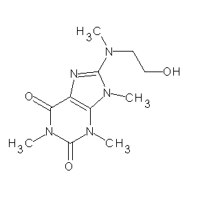 SBB072475 8-[(2-hydroxyethyl)methylamino]-1,3,9-trimethyl-1,3-dihydropurine-2,6-dione
