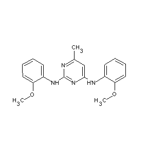 ST000617 (2-methoxyphenyl){2-[(2-methoxyphenyl)amino]-6-methylpyrimidin-4-yl}amine