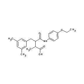 ST005149 4-(3,5-dimethylphenyl)-3-[N-(4-ethoxyphenyl)carbamoyl]-2-methylbutanoic acid