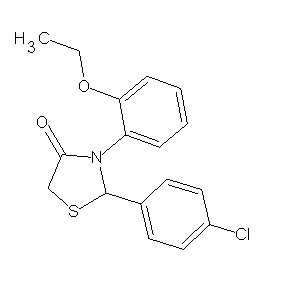 ST044352 2-(4-chlorophenyl)-3-(2-ethoxyphenyl)-1,3-thiazolidin-4-one
