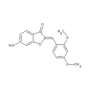 ST074529 2-(2,4-Dimethoxy-benzylidene)-6-hydroxy-benzofuran-3-one